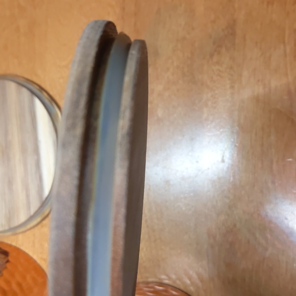 Hammered Metal canisters with wood top - Picture 5 of 5